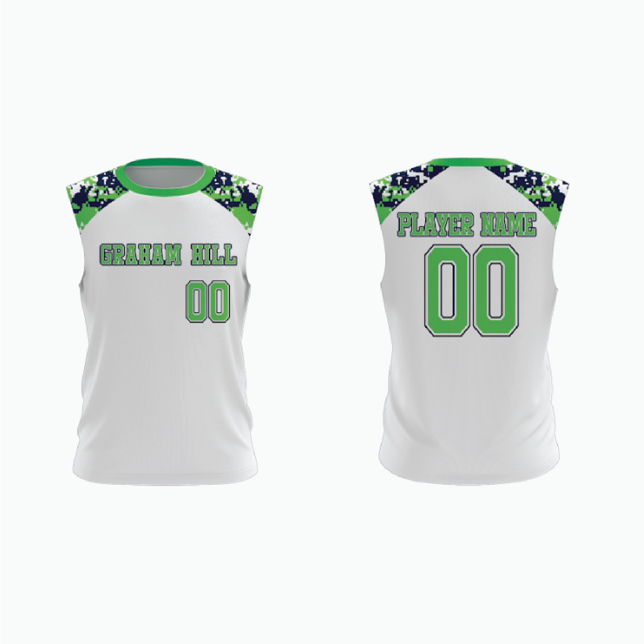 Sleeveless Pullover V-Neck Baseball Jersey example 1