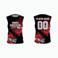 Thumbnail for Sleeveless Pullover V-Neck Baseball Jersey example 2