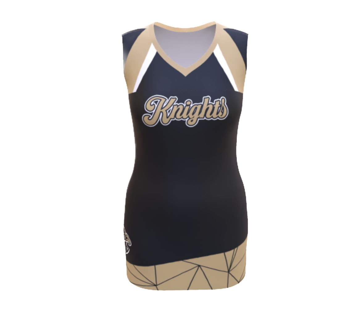 Sleeveless Cheer Dress (V-Neck)