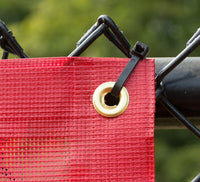 Thumbnail for Cable tie secures grommet to chain link fence