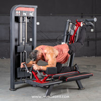 Thumbnail for Classic V2 Selectorized Glute Kick Machine | Commercial Gym Equipment | Muscle D