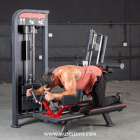 Thumbnail for Classic V2 Selectorized Glute Kick Machine | Commercial Gym Equipment | Muscle D