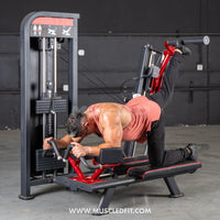 Thumbnail for Classic V2 Selectorized Glute Kick Machine | Commercial Gym Equipment | Muscle D