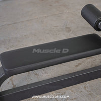 Thumbnail for Close-up of a black padded seat with 