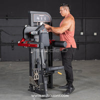 Thumbnail for Classic V2 Selectorized Lateral Raise Machine – Commercial Shoulder Isolation | Muscle D