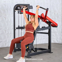 Thumbnail for Classic V2 Selectorized Shoulder Press – Commercial Grade by Muscle D Fitness