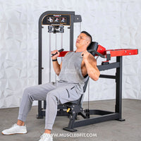 Thumbnail for Classic V2 Selectorized Shoulder Press – Commercial Grade by Muscle D Fitness