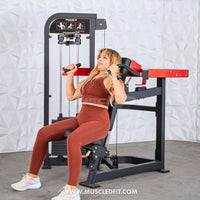 Thumbnail for Classic V2 Selectorized Shoulder Press – Commercial Grade by Muscle D Fitness