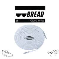 Thumbnail for Bread No-Tie Elastic Shoelaces – Cloud White