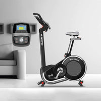 Thumbnail for Light Commercial Upright Bike - Muscle D Fitness - LED Display - Heart Rate Monitor - Adjustable Seat - On Wheels for Easy Movement