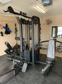 Thumbnail for 4 Stack Megatron Compact Multi-Gym  - Muscle D Fitness - Space Saving - Leg Extension & Curl, Lat Pull, Low Row, Multi-Press