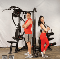 Thumbnail for Megatron Corner Gym - Muscle D Fitness - Leg Extension/Leg Curl - Cable Fly - Functional Column - Chest Press - Seated Row - Lat Pulldown
