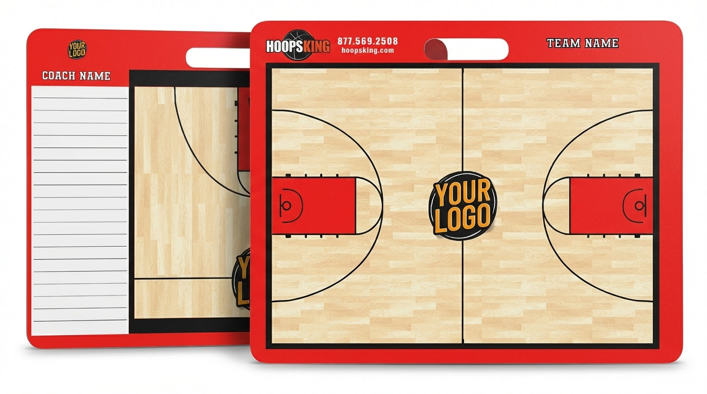 large handheld custom basketball dry erase board