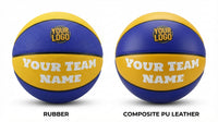 Thumbnail for Custom rubber basketball with team logo and colors