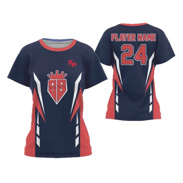Crewneck Short Sleeve Pullover Softball Jersey