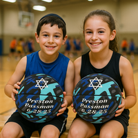 Thumbnail for Close up of custom basketball logo and composite texture