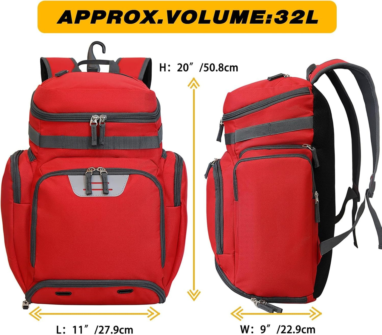 basketball travel backpack Custom Backpack with Ball & Shoe Compartment