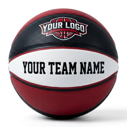 Custom basketball with logo for camps schools and team stores