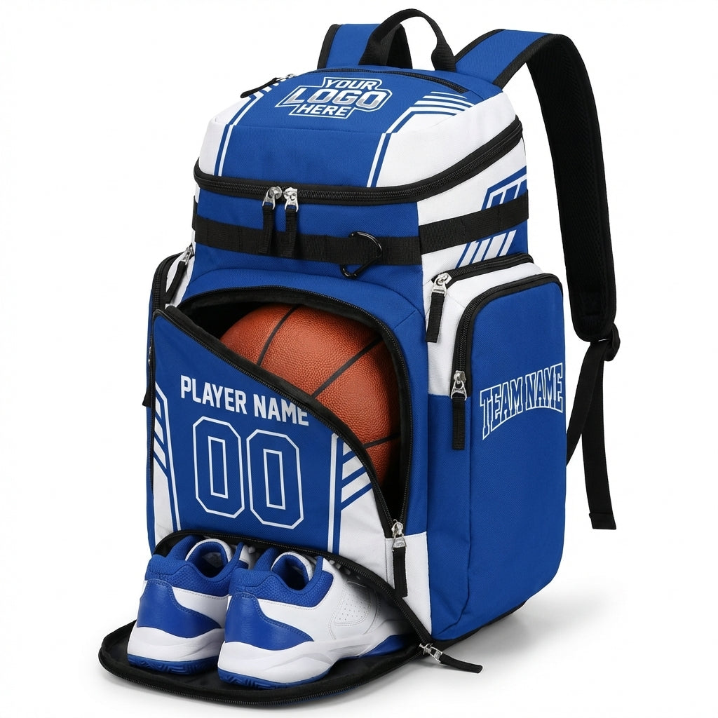 Custom Backpack with Ball & Shoe Compartment