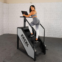 Thumbnail for Light Commercial Stair Climber - Muscle D Fitness - Stepmill - LED Display - Heart Rate Monitor - Heavy Duty Chain Drive