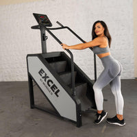 Thumbnail for Light Commercial Stair Climber - Muscle D Fitness - Stepmill - LED Display - Heart Rate Monitor - Heavy Duty Chain Drive