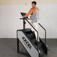 Thumbnail for Light Commercial Stair Climber - Muscle D Fitness - Stepmill - LED Display - Heart Rate Monitor - Heavy Duty Chain Drive