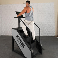 Thumbnail for Light Commercial Stair Climber - Muscle D Fitness - Stepmill - LED Display - Heart Rate Monitor - Heavy Duty Chain Drive