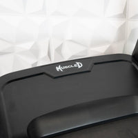 Thumbnail for Close-up of a black treadmill's console with 