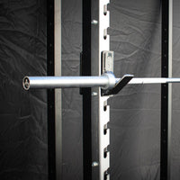 Thumbnail for 7' Hard Chrome Triple Bearing Olympic Bar - Muscle D Fitness - Precision Performance Grade Knurling