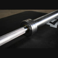 Thumbnail for 7' Hard Chrome Triple Bearing Olympic Bar - Muscle D Fitness - Precision Performance Grade Knurling