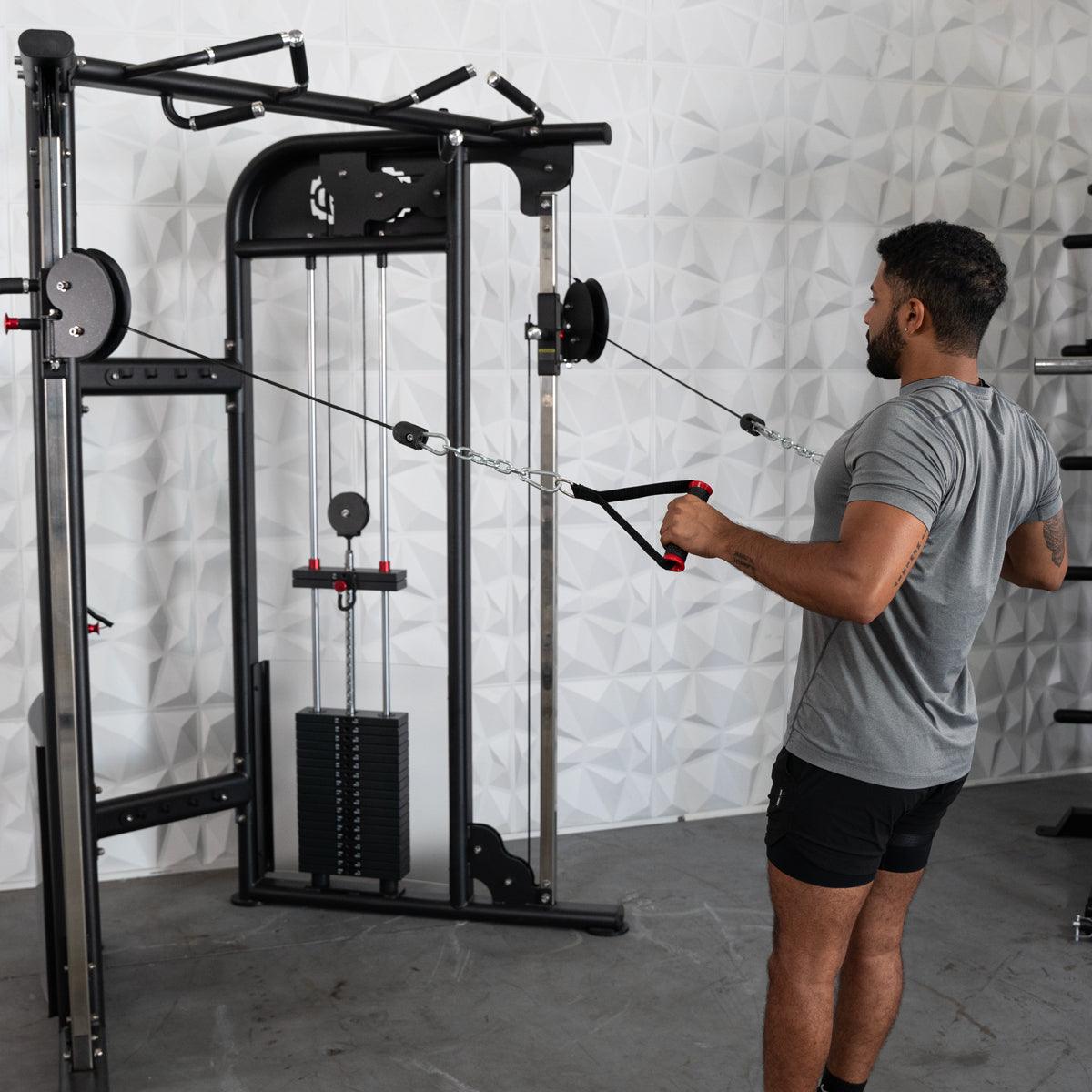 Megatron Dual Adjustable Pulley (88" & 95" height) - Muscle D Fitness - Functional Pull-Up Bar - Adjustable Height