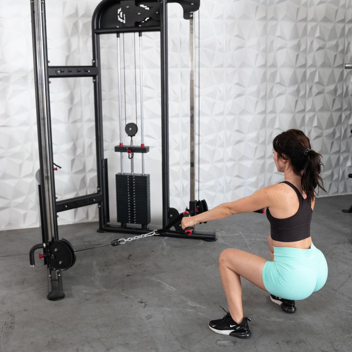Megatron Dual Adjustable Pulley (88" & 95" height) - Muscle D Fitness - Functional Pull-Up Bar - Adjustable Height