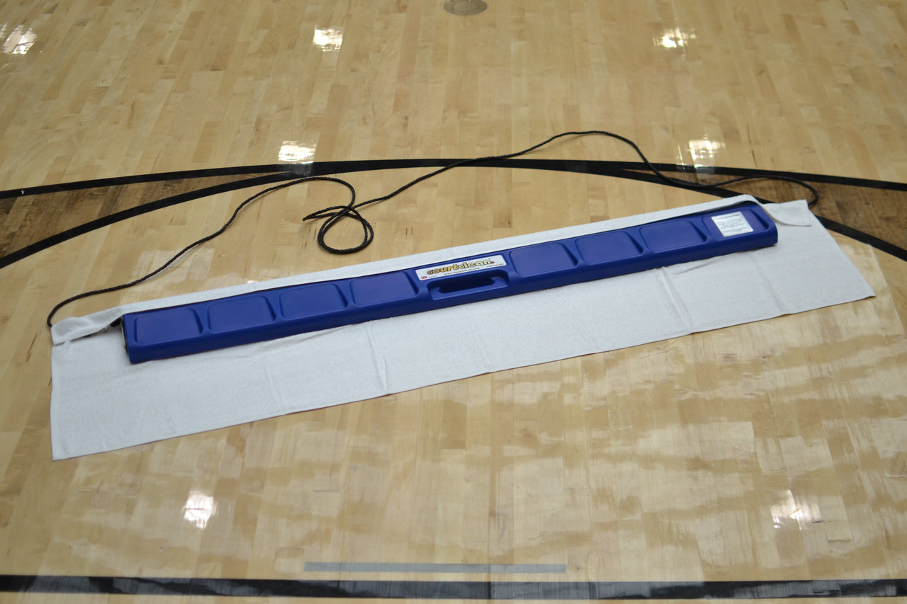 Court Clean cleaner lifting dust from a basketball court
