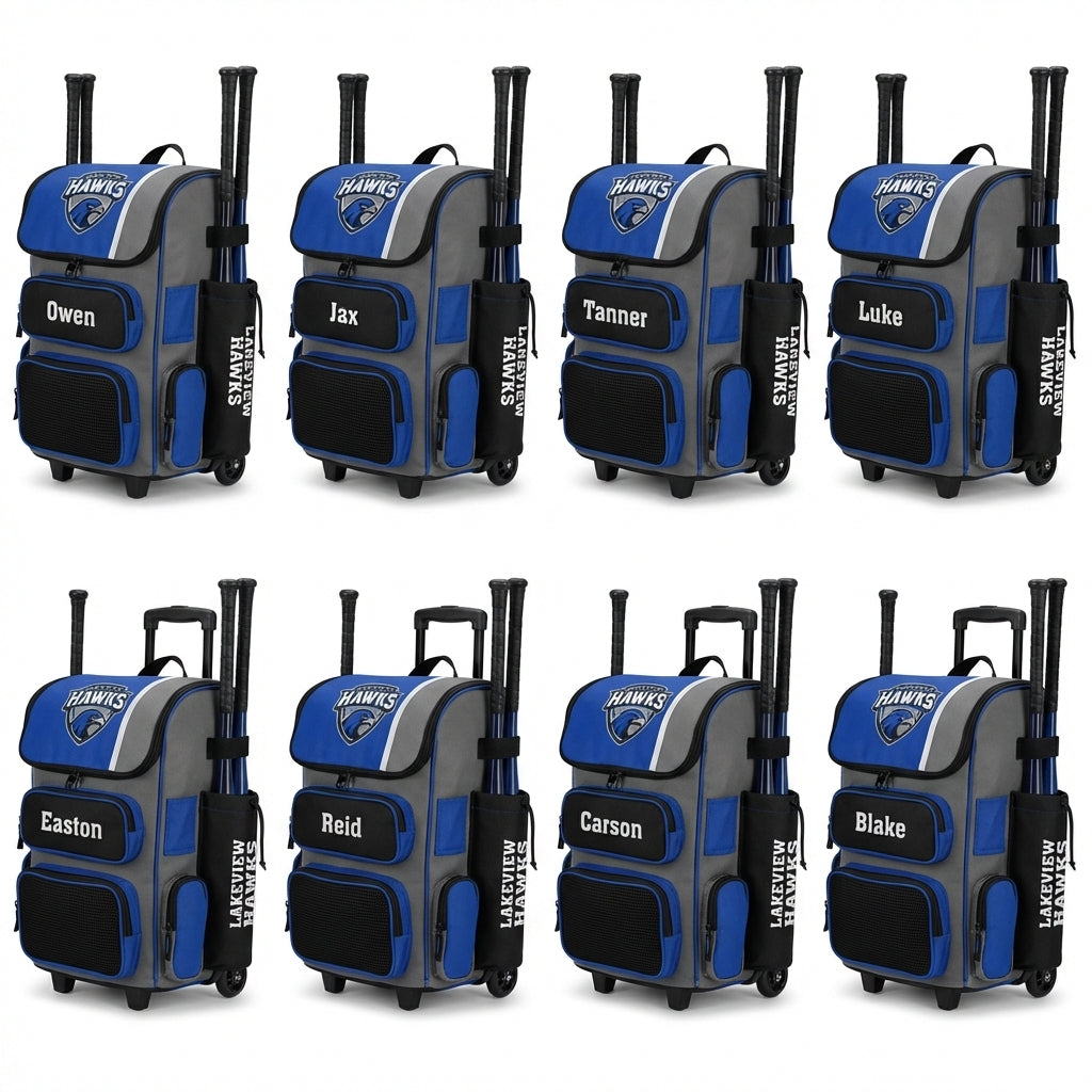 Custom Baseball Softball Backpack | Holds 4 Bats