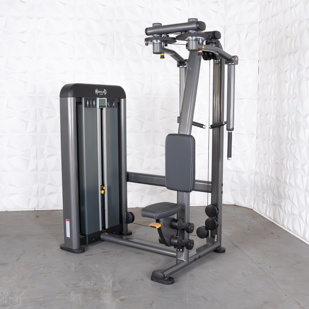 Elite Plus Pec / Rear Delt - Muscle D Fitness - Commercial Grade - Adjustable Seat - Pin Selectorized - Combo Machine