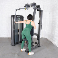 Thumbnail for Elite Plus Pec / Rear Delt - Muscle D Fitness - Commercial Grade - Adjustable Seat - Pin Selectorized - Combo Machine