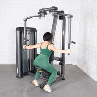 Thumbnail for Elite Plus Pec / Rear Delt - Muscle D Fitness - Commercial Grade - Adjustable Seat - Pin Selectorized - Combo Machine