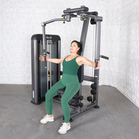 Thumbnail for Elite Plus Pec / Rear Delt - Muscle D Fitness - Commercial Grade - Adjustable Seat - Pin Selectorized - Combo Machine