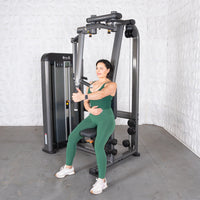 Thumbnail for Elite Plus Pec / Rear Delt - Muscle D Fitness - Commercial Grade - Adjustable Seat - Pin Selectorized - Combo Machine