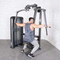 Thumbnail for Elite Plus Pec / Rear Delt - Muscle D Fitness - Commercial Grade - Adjustable Seat - Pin Selectorized - Combo Machine