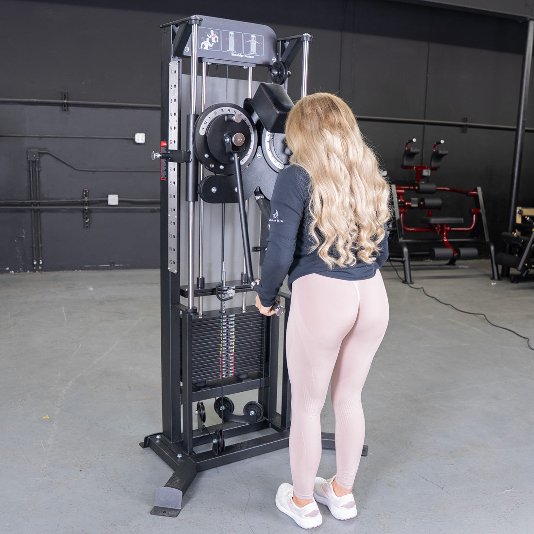 Excel Multi-Flight Trainer - Muscle D Fitness - Adjustable height - Selectorized Shoulder / Chest Machine