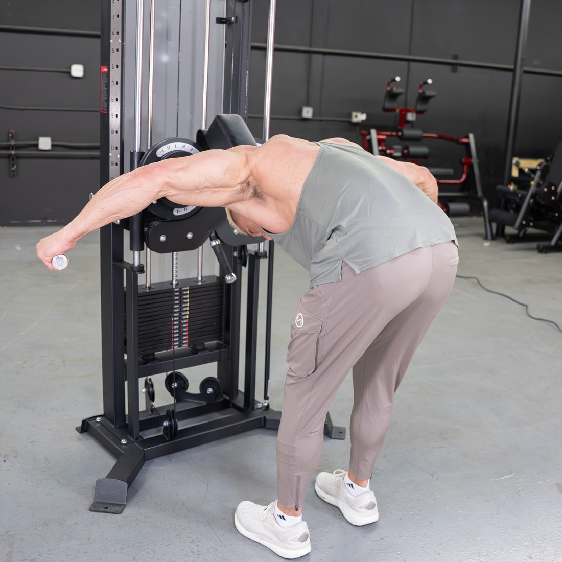 Excel Multi-Flight Trainer - Muscle D Fitness - Adjustable height - Selectorized Shoulder / Chest Machine