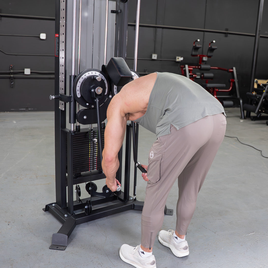 Excel Multi-Flight Trainer - Muscle D Fitness - Adjustable height - Selectorized Shoulder / Chest Machine