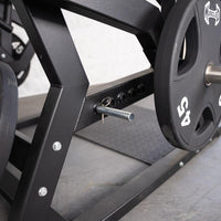 Thumbnail for Excel Power Hack Squat - Muscle D Fitness - Plate Load Heavy Squat Machine - Weight Storage Pegs - Safety Stop