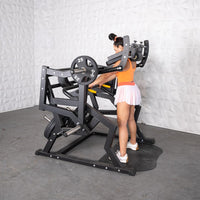 Thumbnail for Excel Power Hack Squat - Muscle D Fitness - Plate Load Heavy Squat Machine - Weight Storage Pegs - Safety Stop