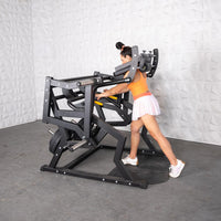 Thumbnail for Excel Power Hack Squat - Muscle D Fitness - Plate Load Heavy Squat Machine - Weight Storage Pegs - Safety Stop