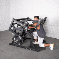 Thumbnail for Excel Power Hack Squat - Muscle D Fitness - Plate Load Heavy Squat Machine - Weight Storage Pegs - Safety Stop