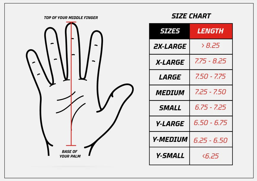 How to measure football gloves on sale