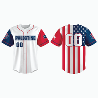 Thumbnail for Straight Hem Full-Button Baseball Jersey (Untucked Fit) example 6