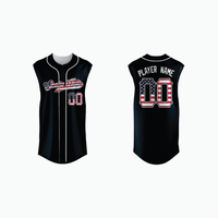 Thumbnail for Sleeveless Full-Button Baseball Jersey example 11